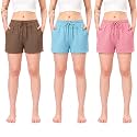 London Hills Shorts for Women Textured Waffle