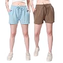 London Hills Shorts for Women Textured Waffle