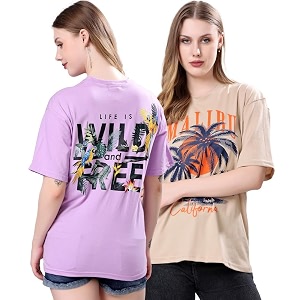 London Hills Womens Cotton Blend Oversized Fit