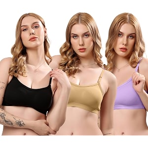London Hills Womens Cotton Sports Bra for