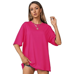 London Hills Womens Cotton Loose T-Shirt