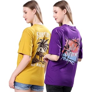 London Hills Womens Cotton Blend Oversized Fit