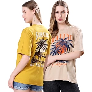 London Hills Womens Cotton Blend Oversized Fit