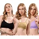 London Hills Women39s Cotton Sports Bra for