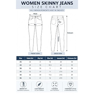 London Hills Womens Slim Fit Mid Rise