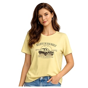 London Hills Womens Loose Fit Graphic Printed