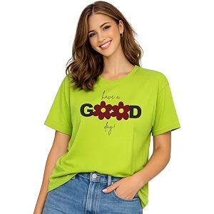 London Hills Womens Loose Fit Graphic Printed