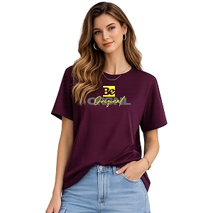 London Hills Womens Loose Fit Graphic Printed