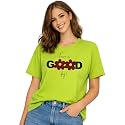 London Hills Womens Loose Fit Graphic Printed