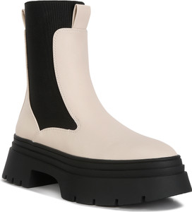 London Rag Beige High Top Chunky Chelsea