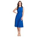 London Times Women's Dresses Inset Waist Midi Dress Career Office Occasion Guest of