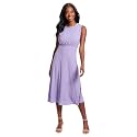 London Times Women's Dresses Inset Waist Midi Dress Career Office Occasion Guest of