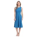 London Times Women's Dresses Inset Waist Midi Dress Career Office Occasion Guest of