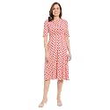 London Times Women's Dresses Inset Waist Midi Dress Career Office Occasion Guest of