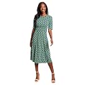 London Times Women's Dresses Inset Waist Midi Dress Career Office Occasion Guest of