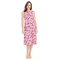 London Times Women's Sleeveless Inset Waist Midi Fit and Flare Dress