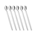 Long Handle Spoon, Coffee Stirrers, Ice Tea Spoon Stainless Steel Iced Teaspoon for Mothers Milks Tea Mixing Cocktail Stirring Coffee Milkshake Cold Drink, Set of 6 (210 mm)
