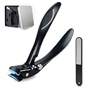 Long Handle Toenail Clippers for Seniors, Angled Head Wide Jaw, Ergonomic