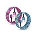 Long iPhone Charger Cable [2Pack, 10FT] MFi Certified USB to Lightning Cord