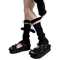 Long Leg Warmers for Women Lolita Fashion Wool Cable Knit Thigh High Leg Warmers Loose Socks