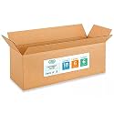 Long Moving &amp; Shipping Boxes 18 x 6 x 6 inches (5-Pack) - Extra Strength 200 lb vs Regular - Corrugated Moving Boxes for USPS/UPS/FEDEX - Durable Shipping Box - Cardboard Box by IDL Packaging