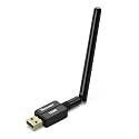 Long Range Bluetooth Adapter for Desktop PC Plug & Play 5.0 EDR Class 1 USB Bluetooth Dongle Wireless Transfer Transmitter Receiver 328FT/100M for BT Mouse/Keyboard/Headphones Support Win11/10/8.1