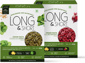 longshort veggie-penne pasta combospinach beetroot no maidapack of 2500g penne pasta pack of 2 500 g