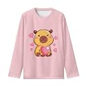 Long Sleeve Shirts for Girls Casual Crewneck Tops Fall Winter Outfits for 3-16 Years Old