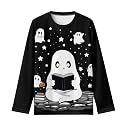 Long Sleeve Shirts for Girls Casual Crewneck Tops Fall Winter Outfits for 3-16 Years Old