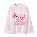 Long Sleeve Shirts for Girls Casual Crewneck Tops Fall Winter Outfits for 3-16 Years Old