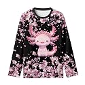 Long Sleeve Shirts for Girls Casual Crewneck Tops Fall Winter Outfits for 3-16 Years Old