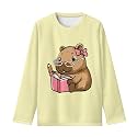 Long Sleeve Shirts for Girls Casual Crewneck Tops Fall Winter Outfits for 3-16 Years Old
