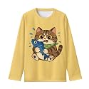 Long Sleeve Shirts for Girls Casual Crewneck Tops Fall Winter Outfits for 3-16 Years Old