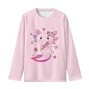 Long Sleeve Shirts for Girls Casual Crewneck Tops Fall Winter Outfits for 3-16 Years Old