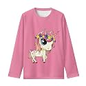 Long Sleeve Shirts for Girls Casual Crewneck Tops Fall Winter Outfits for 3-16 Years Old