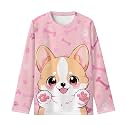 Long Sleeve Shirts for Girls Casual Crewneck Tops Fall Winter Outfits for 3-16 Years Old