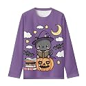 Long Sleeve Shirts for Girls Casual Crewneck Tops Fall Winter Outfits for 3-16 Years Old