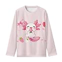 Long Sleeve Shirts for Girls Casual Crewneck Tops Fall Winter Outfits for 3-16 Years Old