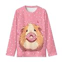 Long Sleeve Shirts for Girls Casual Crewneck Tops Fall Winter Outfits for 3-16 Years Old