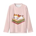 Long Sleeve Shirts for Girls Casual Crewneck Tops Fall Winter Outfits for 3-16 Years Old
