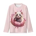 Long Sleeve Shirts for Girls Casual Crewneck Tops Fall Winter Outfits for 3-16 Years Old
