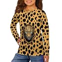 Long Sleeve Shirts for Girls Winter Tops 3-16t Cartoon T Shirts for Fall Clothes