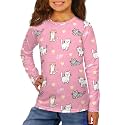 Long Sleeve Shirts for Girls Winter Tops 3-16t Cartoon T Shirts for Fall Clothes
