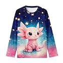 Long Sleeve Shirts for Girls Winter Tops 3-16t Cartoon T Shirts for Fall Clothes