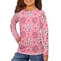 Long Sleeve Shirts for Girls Winter Tops 3-16t Cartoon T Shirts for Fall Clothes