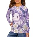 Long Sleeve Shirts for Girls Winter Tops 3-16t Cartoon T Shirts for Fall Clothes