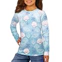 Long Sleeve Shirts for Girls Winter Tops 3-16t Cartoon T Shirts for Fall Clothes