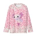 Long Sleeve Shirts for Girls Winter Tops 3-16t Cartoon T Shirts for Fall Clothes