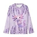 Long Sleeve Shirts for Girls Winter Tops 3-16t Cartoon T Shirts for Fall Clothes