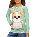 Long Sleeve Shirts for Girls Winter Tops 3-16t Cartoon T Shirts for Fall Clothes